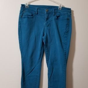 GAP - teal skinny jeans